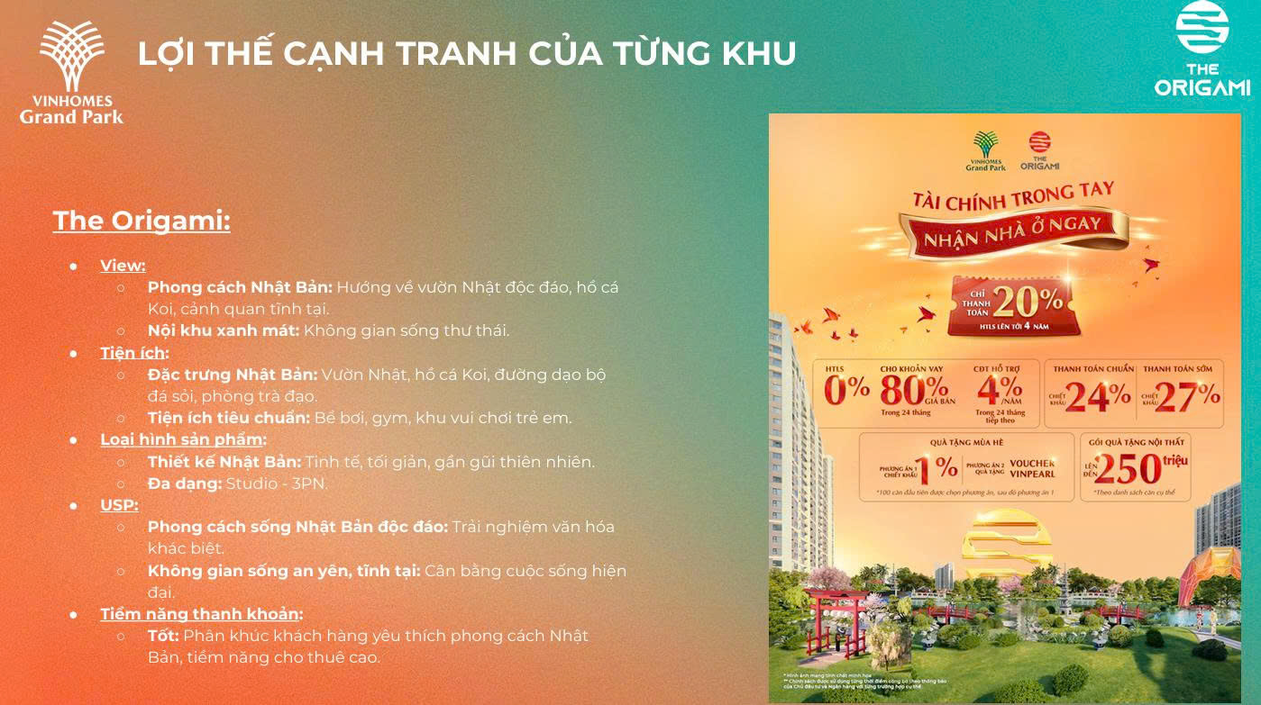 Tiện ích The Origami